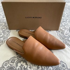 Lucky Brand Brynnah Size 7 Mule Cognac